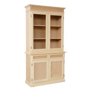 Cristalliera in legno 2 ante arte povera l.105 p.42 h.205 - Mobili 2G