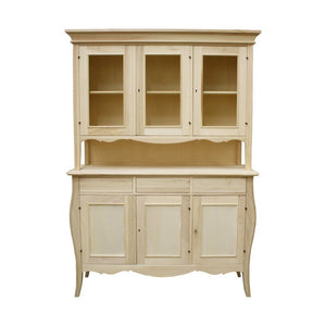 Cristalliera sagomata 3 ante 3 cassetti grezzo 151x50x214 - Mobili 2G