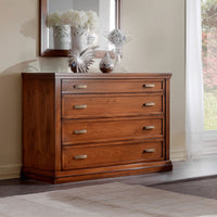 Gruppo 1 cassettiera 2 comodini classici legno tinta noce