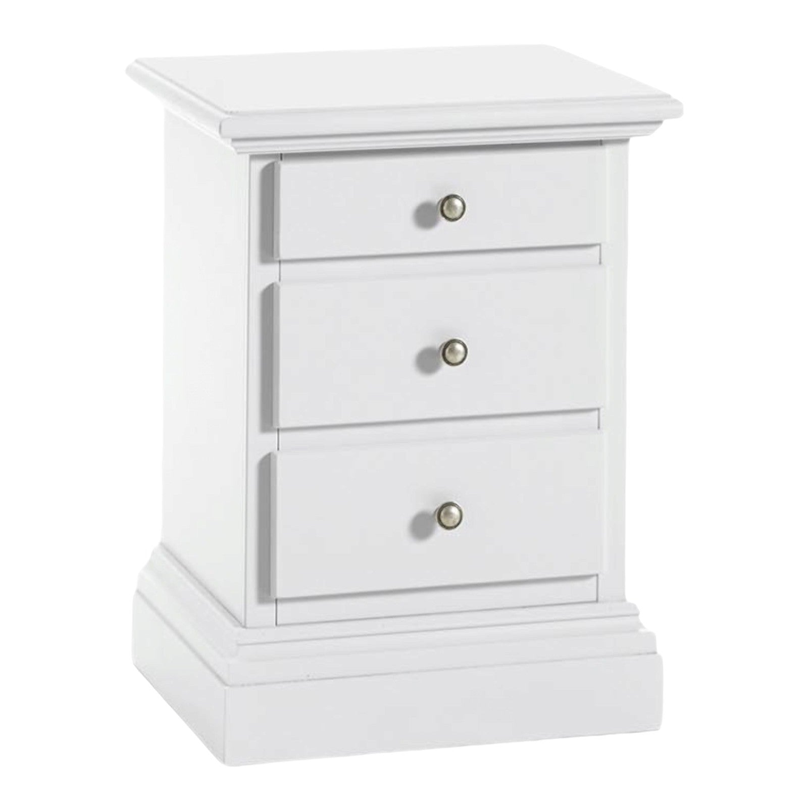 Gruppo 1 cassettiera 2 comodini shabby bianco opaco - Mobili 2G