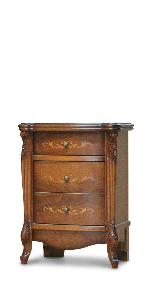 Gruppo como' 2 comodini arte povera in legno tinta noce - Mobili 2G