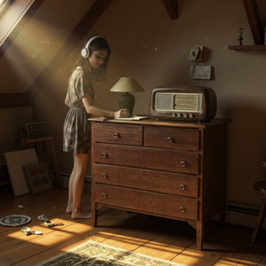 Gruppo como' 2 comodini arte povera tinta noce - Mobili 2G