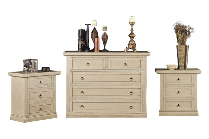 Gruppo como' 2 comodini classico laccato avorio - Mobili 2G