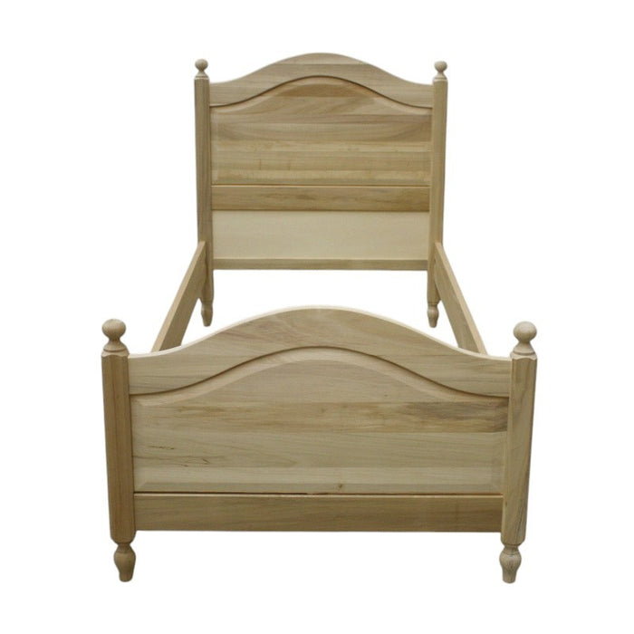 Letto 1 piazza e mezza arte povera legno grezzo 129x212x112 - Mobili 2G