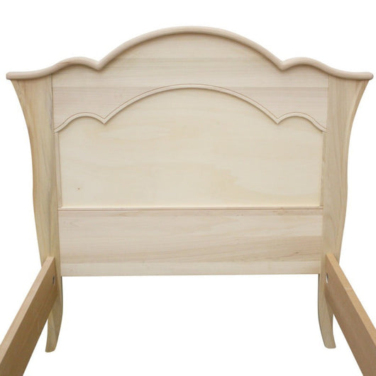 Letto 1 piazza e mezza arte povera legno grezzo 157x211x119 - Mobili 2G