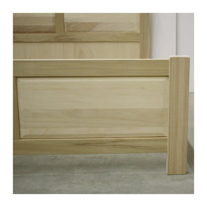 Letto matrimoniale arte povera legno grezzo 173x209x107 - Mobili 2G