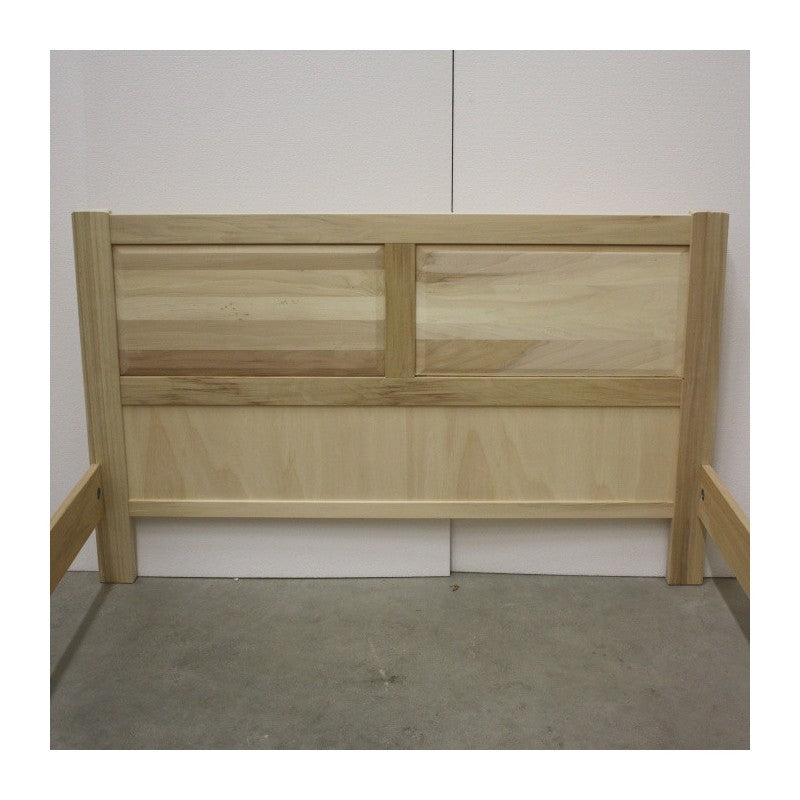 Letto matrimoniale arte povera legno grezzo 173x209x107 - Mobili 2G