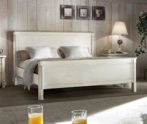 Letto matrimoniale arte povera shabby chic l.183 x p.214 x h.110