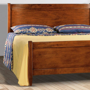 Letto matrimoniale classico legno arte povera tinta noce l 172 h 108 p 210