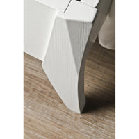 Letto matrimoniale moderno testata ecopelle e legno bianco  183x213x132 - Mobili 2G