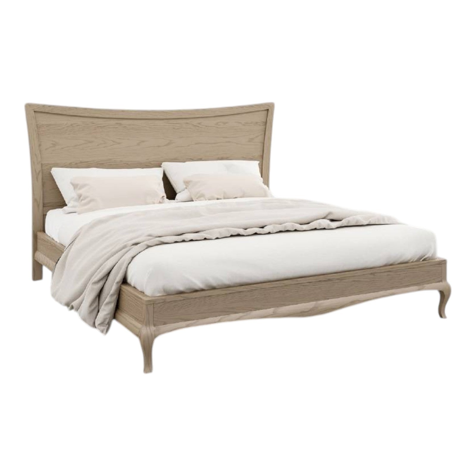 Letto moderno in legno frassino testata legno l.190 p.210 h.127 - Mobili 2G