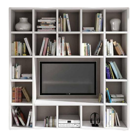Liberia porta tv moderno laminato bianco l218 p30 h218