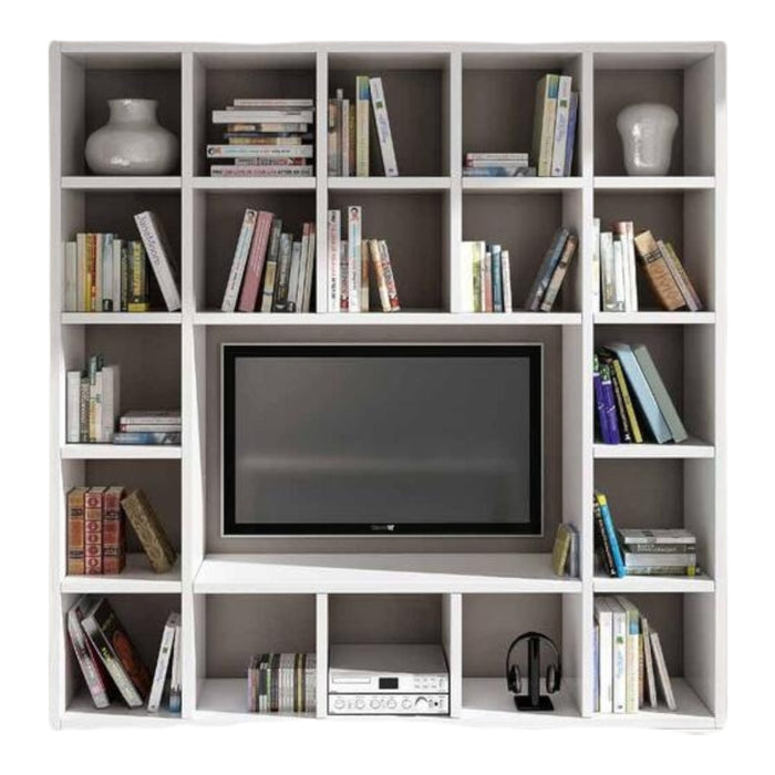 Liberia porta tv moderno laminato bianco l218 p30 h218
