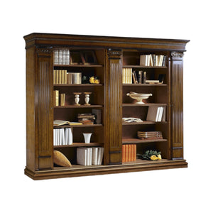 Libreria classica 3 porte e 22 ripiani in legno 306x52x240