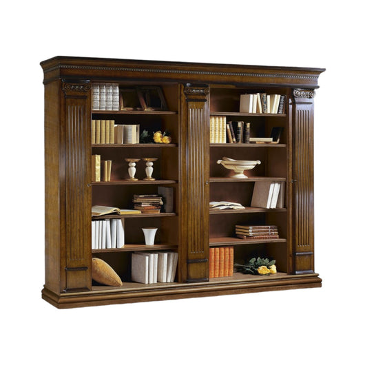 Libreria classica 3 porte e 22 ripiani in legno 306x52x240