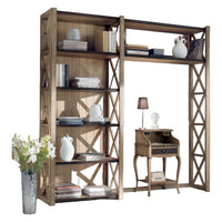 Libreria classica crociera legno frassino shabby 229x43x225 - Mobili 2G