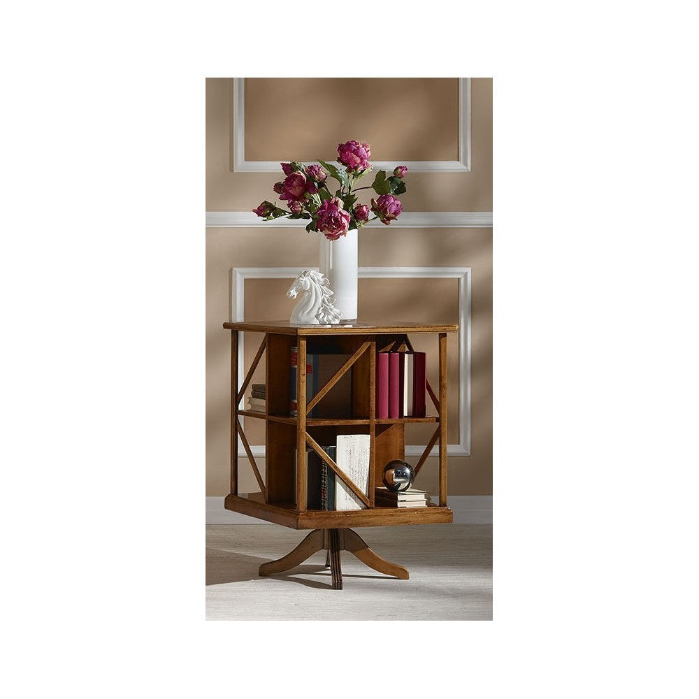 Libreria classica girevole in legno bassano 54x54x81 - Mobili 2G