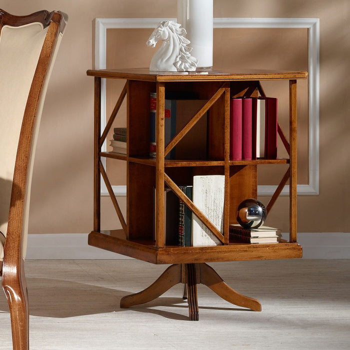 Libreria classica girevole in legno bassano 54x54x81 - Mobili 2G
