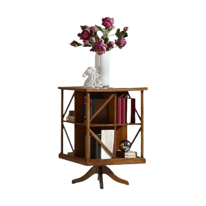 Libreria classica girevole in legno bassano 54x54x81 - Mobili 2G