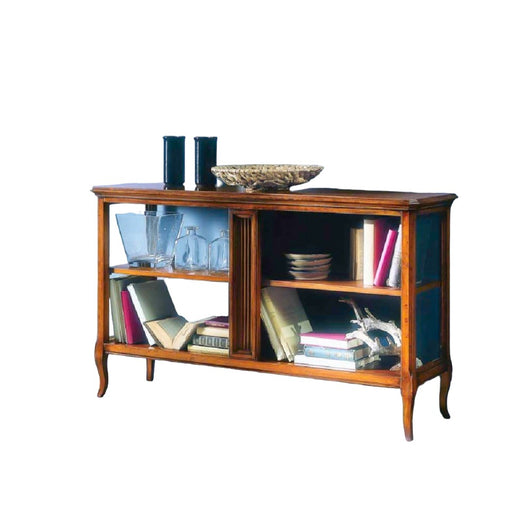 Libreria etagere classica in legno finitura bassano l.135 p.40 h.80 - Mobili 2G