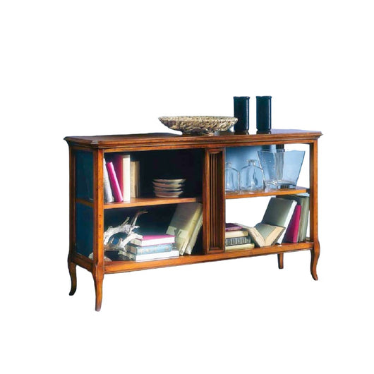 Libreria etagere classica in legno finitura bassano l.135 p.40 h.80 - Mobili 2G