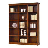 Libreria in legno tinta noce arte povera 156x38x205 (592) - Mobili 2G