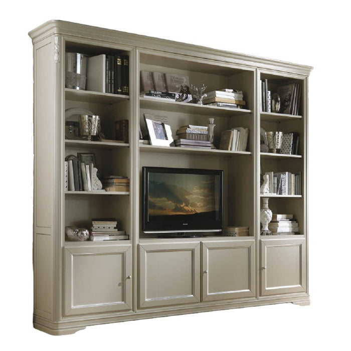 Libreria porta tv classica in legno di vari colori l.257 p.48 h.225 - Mobili 2G
