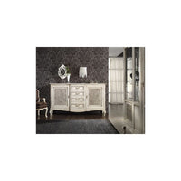 Madia 2 porte 4 cassetti paglia di vienna shabby 200x52x113 - Mobili 2G