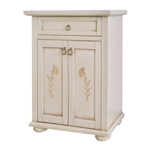 Madia credenza 2 porte 1 cassetto avorio patinato l.64 p.32 h.81 - Mobili 2G