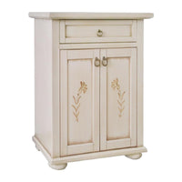 Madia credenza 2 porte 1 cassetto avorio patinato l.64 p.32 h.81 - Mobili 2G