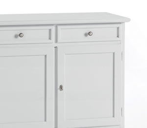 Madia credenza 2 porte 2 cassetti arte povera bianco sporco l.105  p.42 h.85 - Mobili 2G