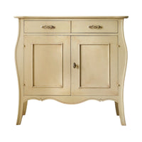 Madia credenza 2 porte 2 cassetti in legno avorio patinato l.105 p.50 h.100 (3090) - Mobili 2G