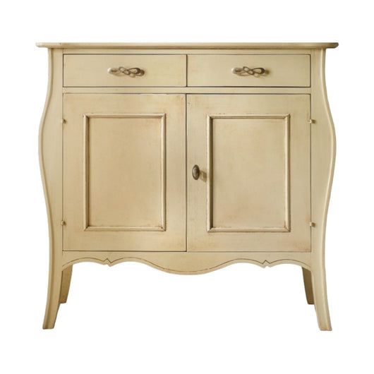 Madia credenza 2 porte 2 cassetti in legno avorio patinato l.105 p.50 h.100 (3090) - Mobili 2G
