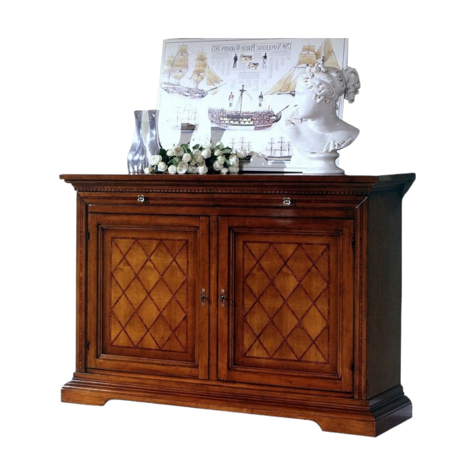 Madia credenza 2 porte arte povera in legno l.160 p.53 h. 115