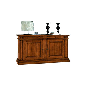 Madia credenza 2 porte in legno tinta noce l.213 p.55 h.115