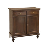 Madia credenza 2 porte legno massello tinta noce 90x40x94 (954) - Mobili 2G