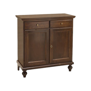 Madia credenza 2 porte legno massello tinta noce 90x40x94 (954) - Mobili 2G