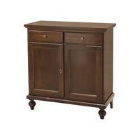 Madia credenza 2 porte legno massello tinta noce 90x40x94 (954) - Mobili 2G