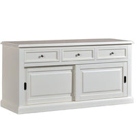 Madia credenza 2 porte scorrevoli legno bianco l.157 p.53 h.78