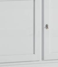 Madia credenza 3 porte arte povera laccato bianco sporco l.155  p.42 h.86 - Mobili 2G