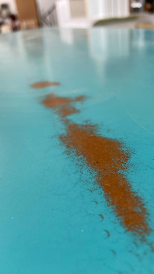 Madia credenza 4 porte in legno shabby chic azzurro consumato 196x43x96 - Mobili 2G