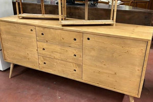 Madia credenza abete spazzolato naturale 185x50x84 (882) - Mobili 2G