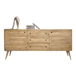 Madia credenza abete spazzolato naturale 185x50x84 (882) - Mobili 2G