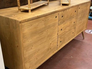 Madia credenza abete spazzolato naturale 185x50x84 (882) - Mobili 2G
