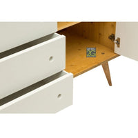 Madia credenza abete spazzolato naturale/ bianco 185x50x84