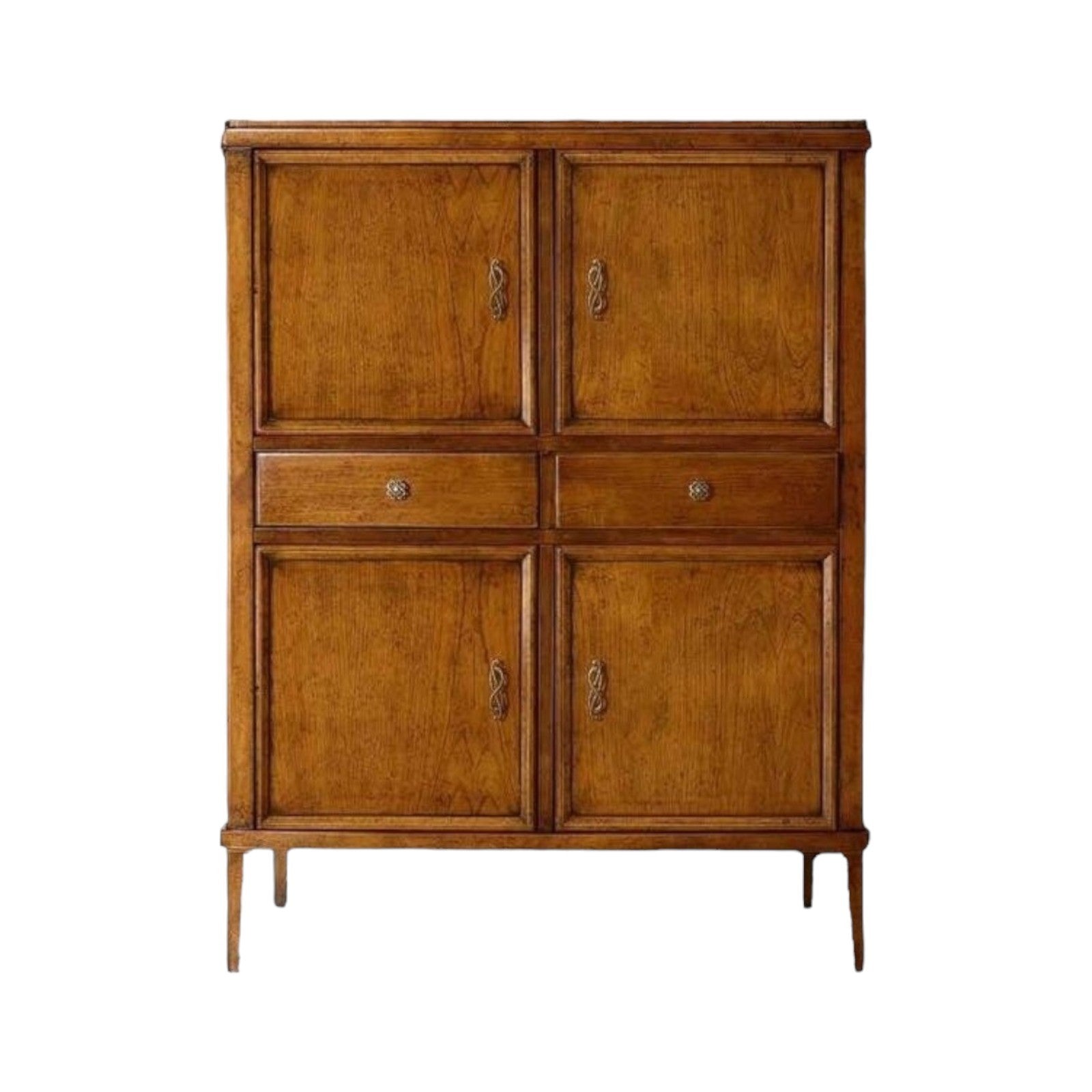Madia credenza classica in legno 4 porte 2 cassetti finitura bassano l.100 p.43 h.130 - Mobili 2G