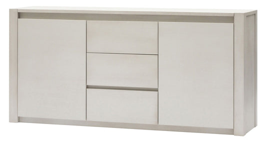 Madia credenza in frassino 2 porte 3 cassetti bianco l.184 p.48 h.88