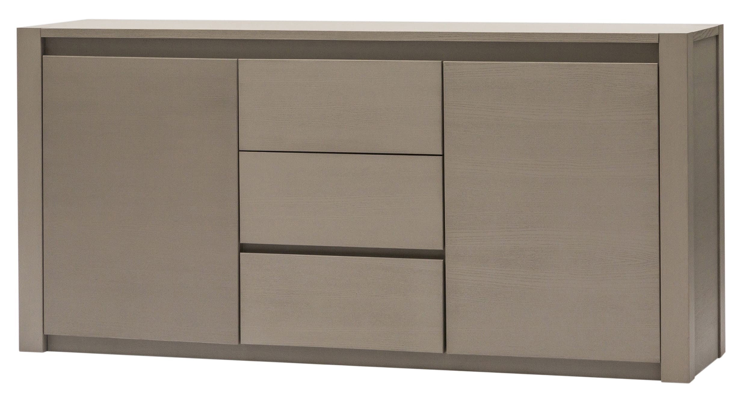 Madia credenza in frassino 2 porte 3 cassetti cenere l.184 p.48 h.88