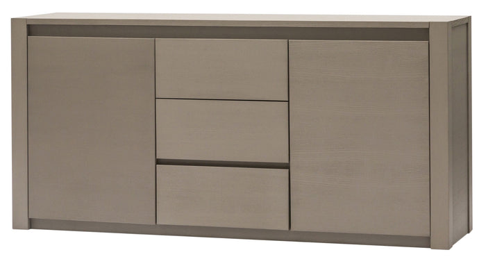 Madia credenza in frassino 2 porte 3 cassetti cenere l.184 p.48 h.88