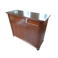 Madia credenza in legno 2 porte 2 cassetti tinta noce  l.137 p.49 h.108